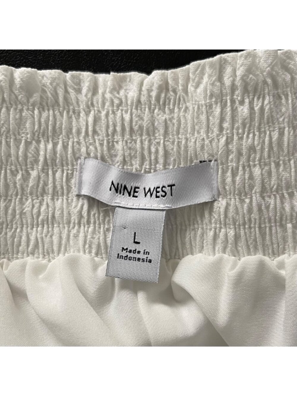 Nine West Women Boho Cottagecore Eyelet Tiered Skirt Size L White Boho Festival - Picture 3 of 11